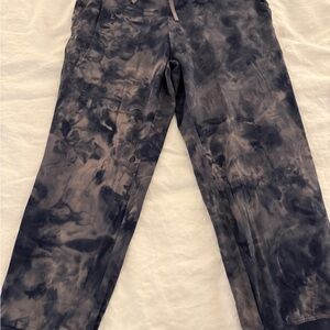 Lululemon Athletica Navy Tie-Dye Joggers